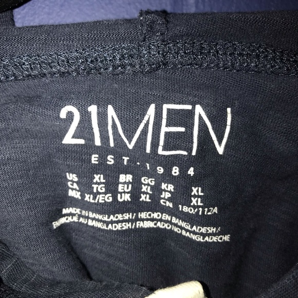 Navy blue rue21 hooded shirt - Picture 3 of 3